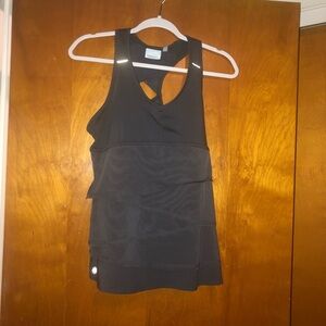 ATHLETA Gray racerback Swagger Top Medium Tank Top